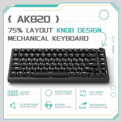 Keyboard Attack: AJAZZ AK820 Mechanical Gaming Keyboard – Side View
