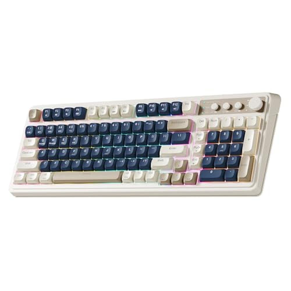 AULA 99 Key Keyboard: Wireless Gaming Keyboard Bluetooth – Front View