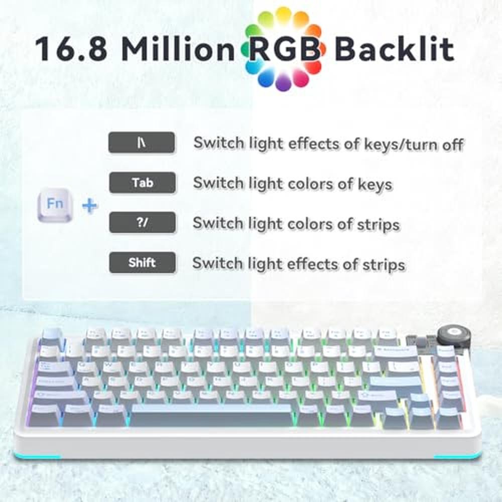 Wireless Gaming Keyboard: Aula AU75 75% Tri-Mode – Packaging
