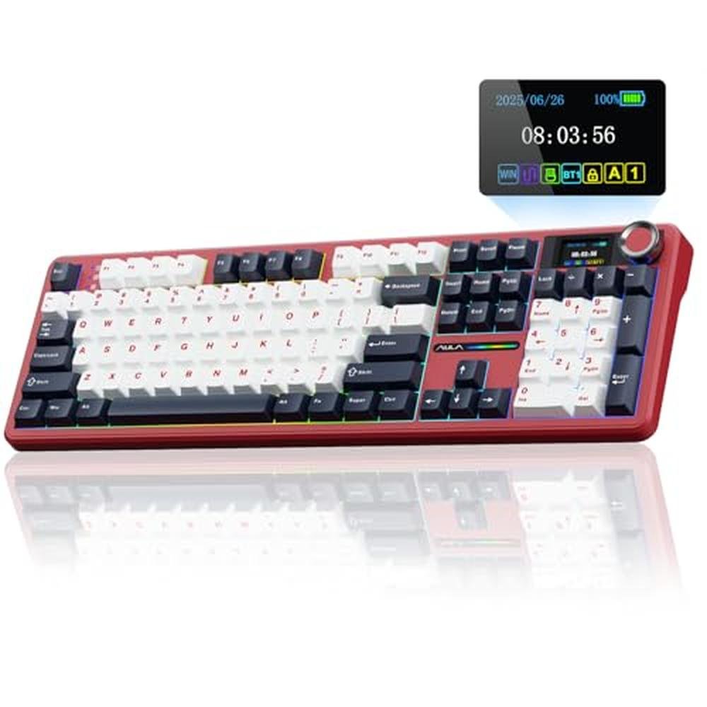 Keyboard AULA F108 PRO: Wireless Mechanical Gaming Keyboard – Front View