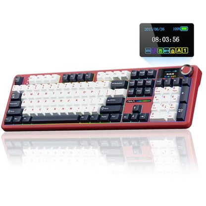 Keyboard AULA F108 PRO: Wireless Mechanical Gaming Keyboard – Front View