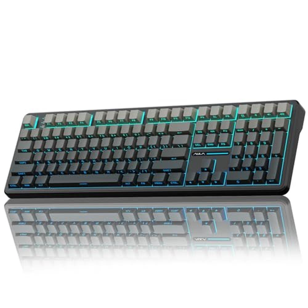 Keyboard AULA F108: AULA Wireless Mechanical Keyboard Full – Front View