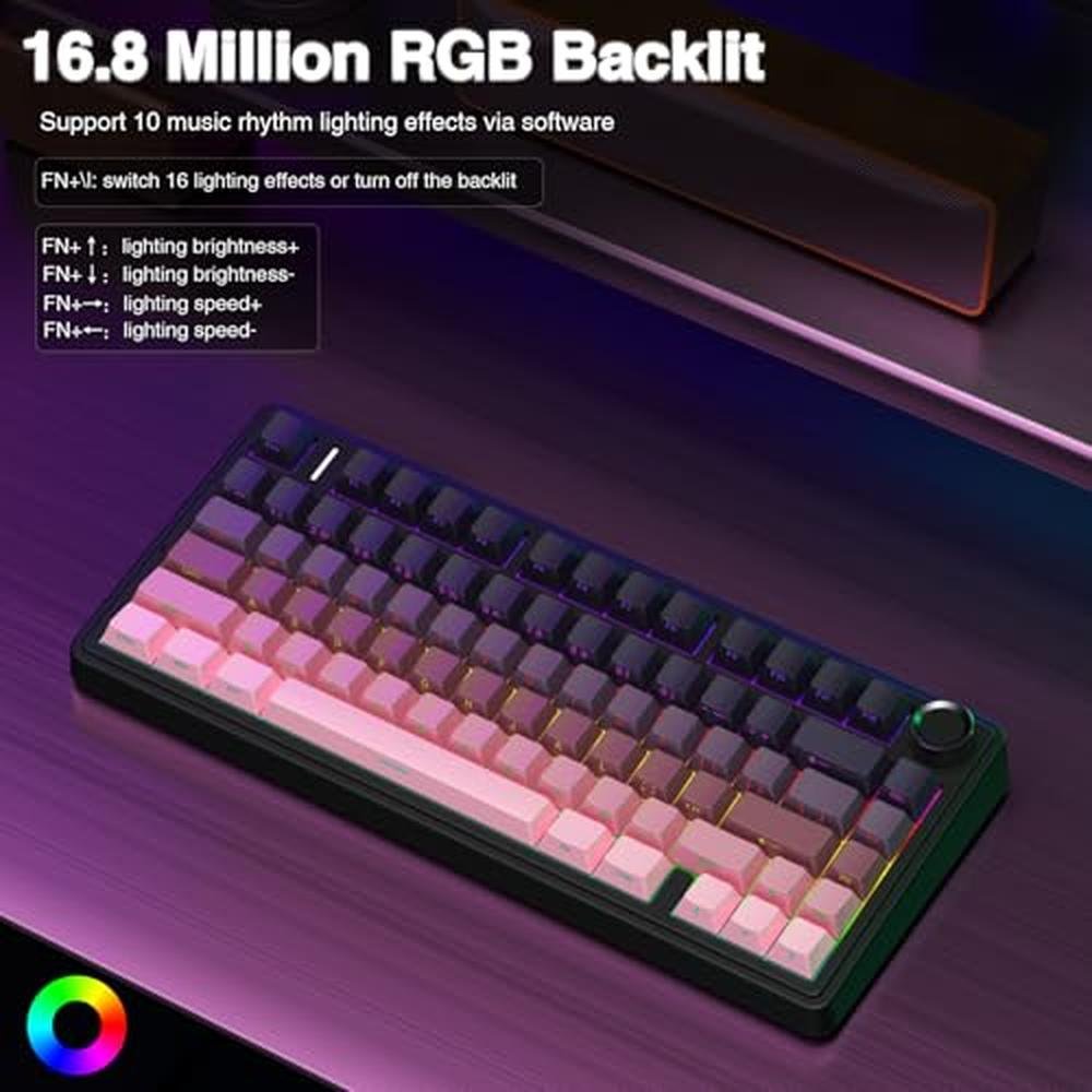 Mechanical Keyboard: AULA F75 Pro Wireless 75% Hot – In Use