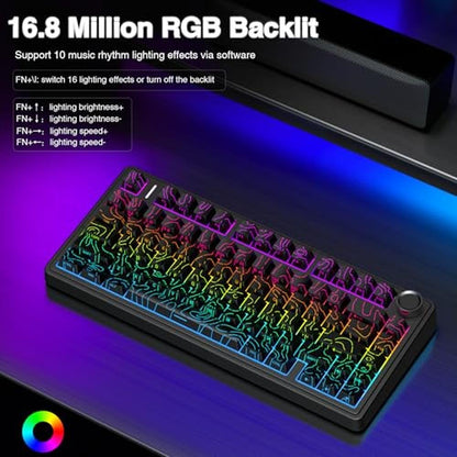Keyboard AULA: AULA F75 Pro Wireless Mechanical Keyboard – In Use