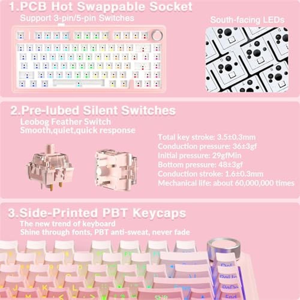 Keyboard AULA: AULA F75 Pro Wireless Mechanical Keyboard – Packaging