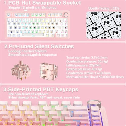 Keyboard AULA: AULA F75 Pro Wireless Mechanical Keyboard – Packaging