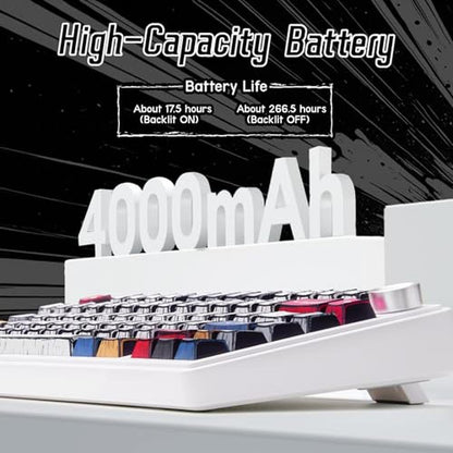 Creamy Keyboard: Aula F75 Wireless Mechanical Keyboard 75% – Close-up Detail