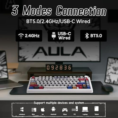 Creamy Keyboard: Aula F75 Wireless Mechanical Keyboard 75% – In Use