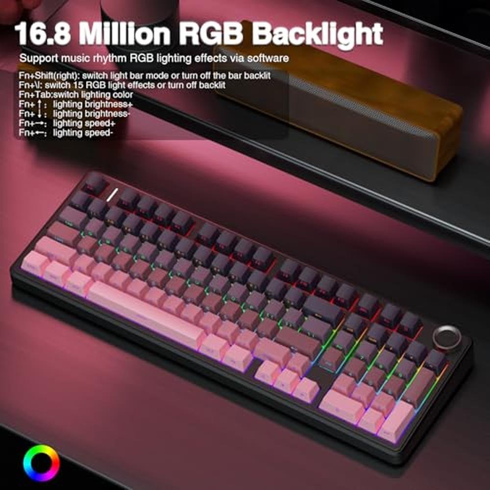 Keyboard AULA: AULA F99 Pro Wireless Mechanical Keyboard – In Use