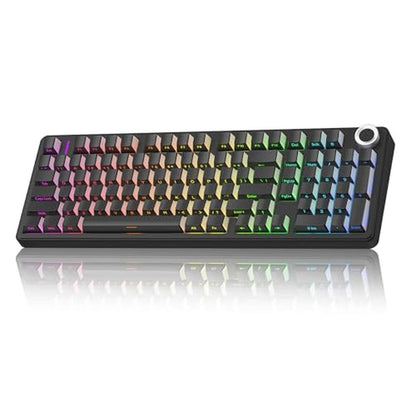 Keyboard Black: AULA F99 Pro Wireless Mechanical Keyboard – Front View