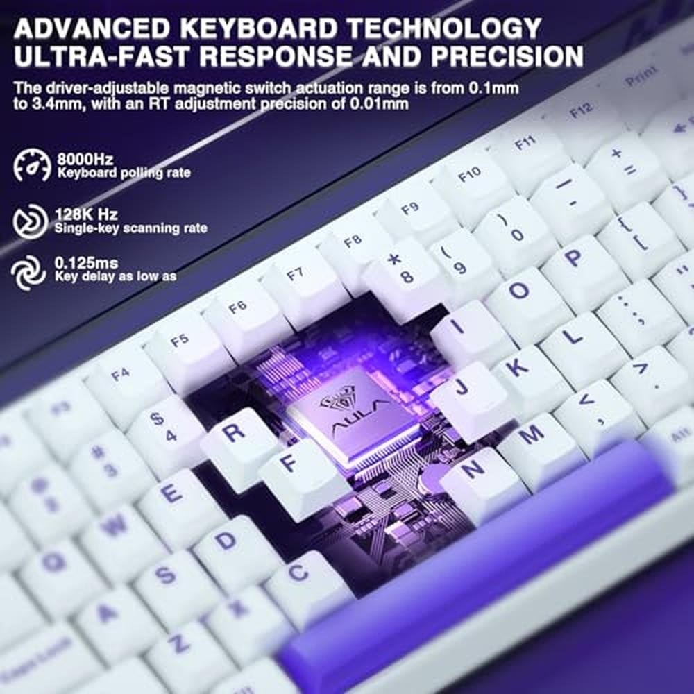 Keyboard Aula Hero 84 HE: 75% Mechanical Gaming Keyboard – In Use