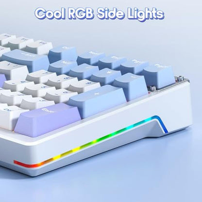 Mechanical Keyboard: AULA 99-Key Tri-Mode Wireless Gaming – Close-up Detail