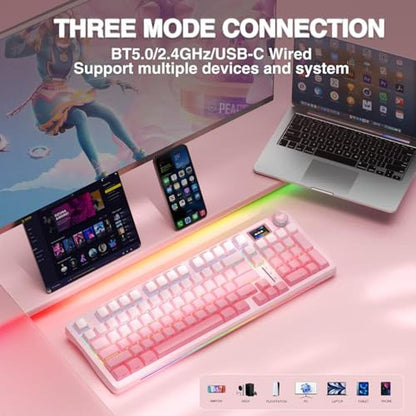 Keyboard AULA: AULA S98 Pro Wireless Mechanical Keyboard – In Use