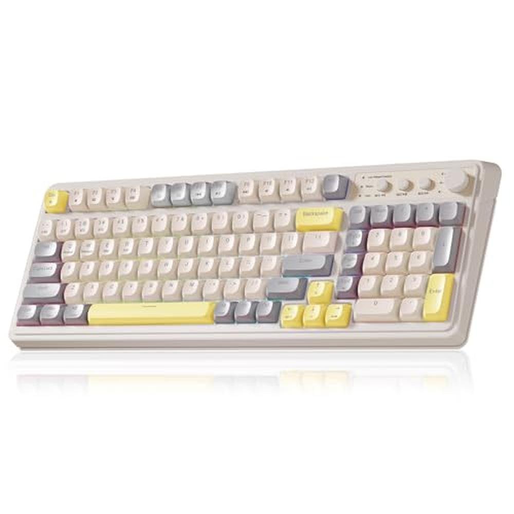 Keyboard AULA: AULA S99 Gaming Keyboard Ergonomic Computer – Front View