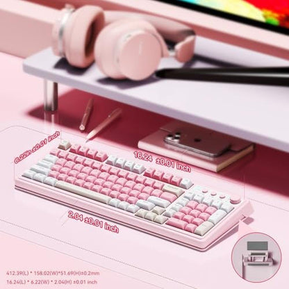 Keyboard Aula: AULA S99 Gaming Keyboard Wireless Computer – In Use