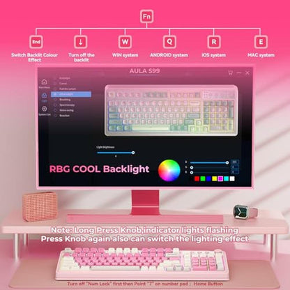 Keyboard Aula: AULA S99 Gaming Keyboard Wireless Computer – Packaging
