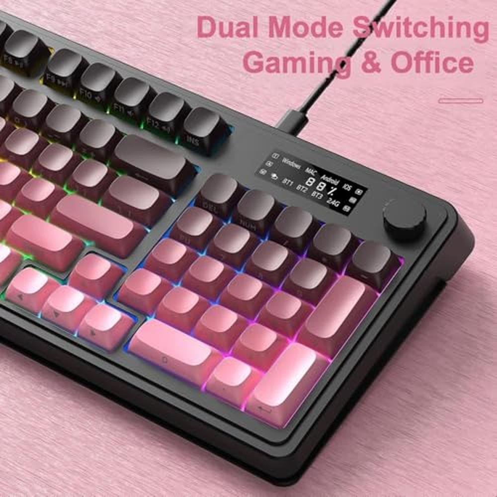 Keyboard AULA: AULA S99 Pro Wireless Keyboard with Media – Close-up Detail