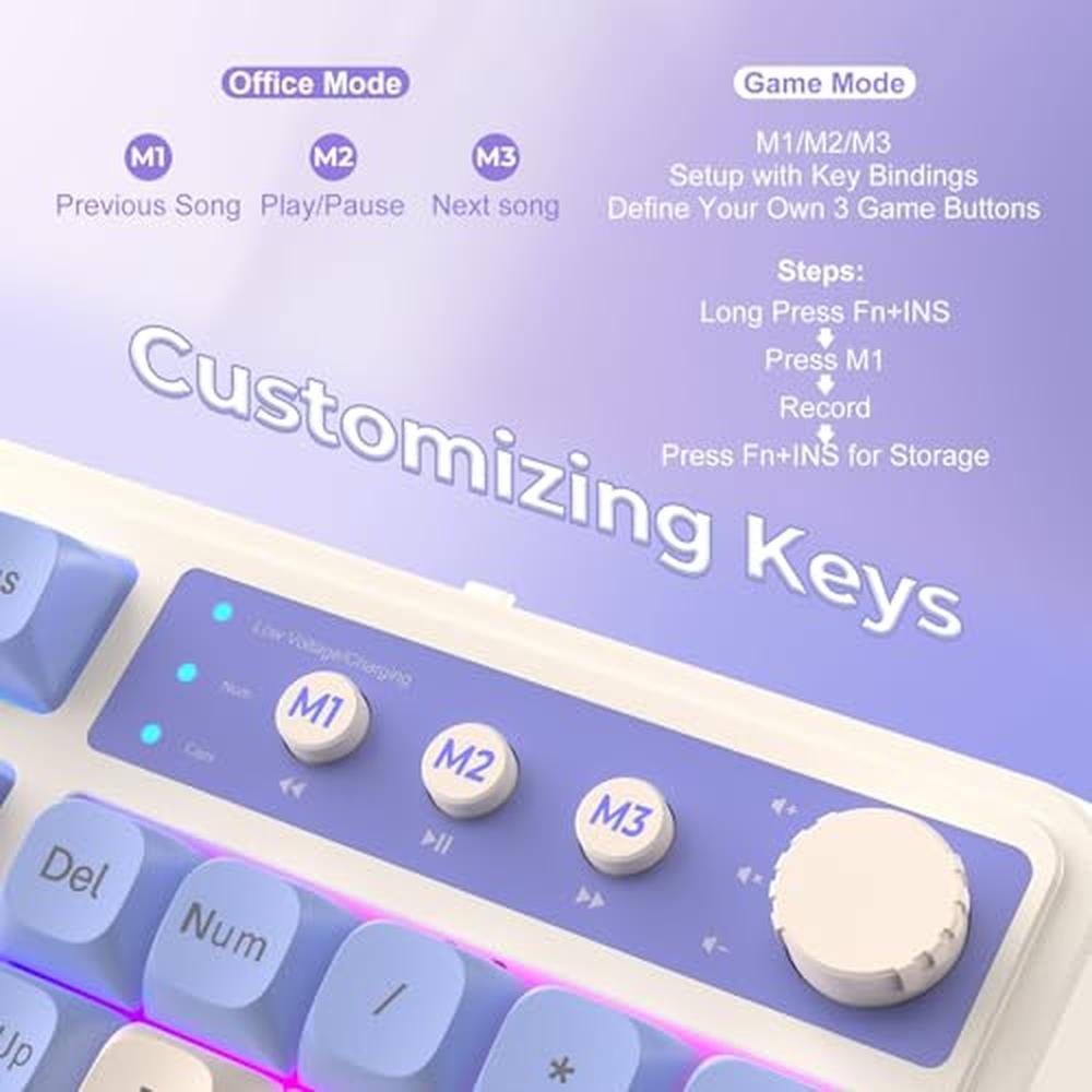 Keyboard AULA: AULA S99 Wireless Keyboard Tri-Mode – In Use