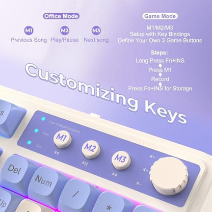 Keyboard AULA: AULA S99 Wireless Keyboard Tri-Mode – In Use