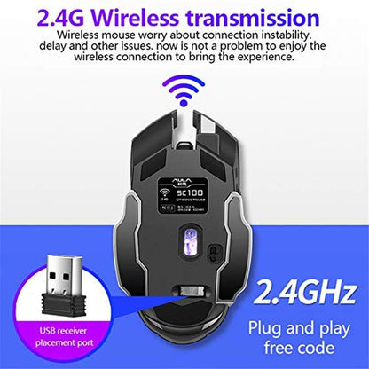 AULA SC100 Silent Wireless Gaming Mouse Rechargeable – Close-up Detail