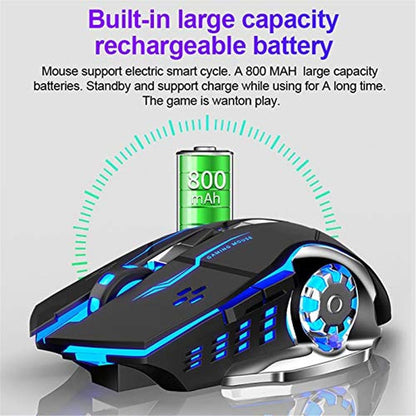 AULA SC100 Silent Wireless Gaming Mouse Rechargeable – In Use