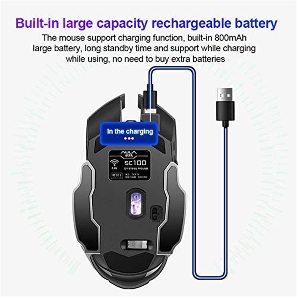 AULA SC100 Silent Wireless Gaming Mouse Rechargeable – Packaging