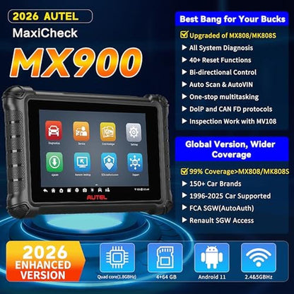 Autel MaxiCheck MX900 OBD2 Scanner – Side View