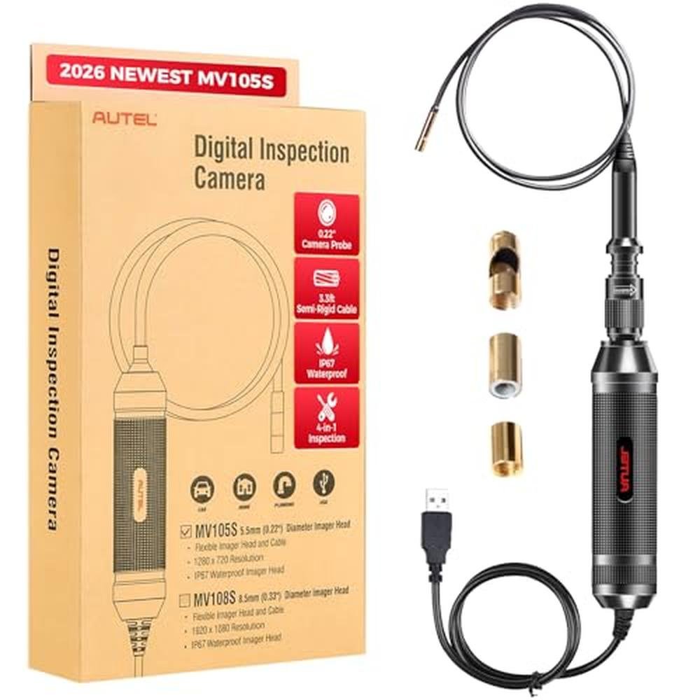 Autel Camera: Autel MaxiVideo MV105S Automotive Borescope – Front View