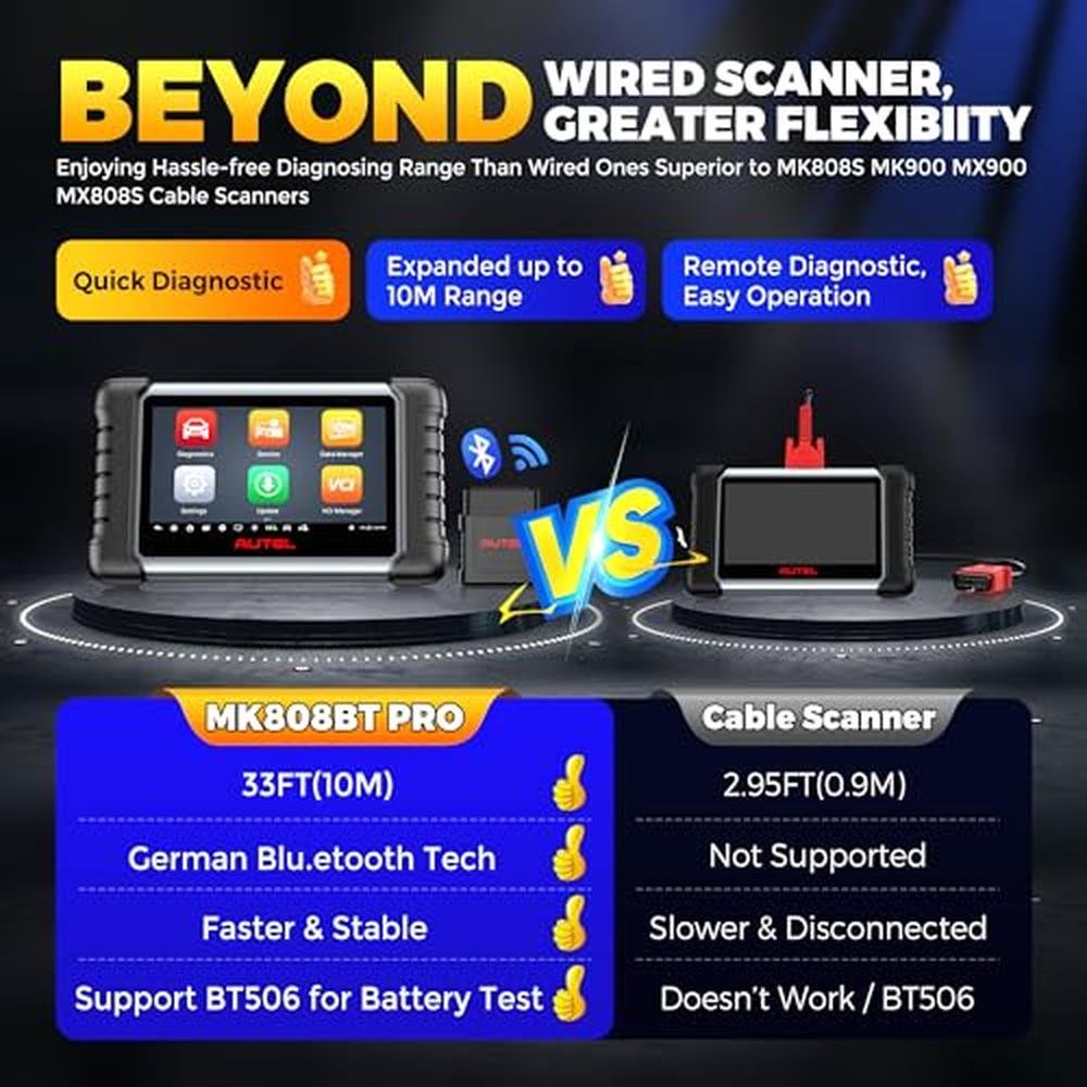 Autel Scanner: Autel MaxiCOM MK808BT PRO Bidirectional – Packaging