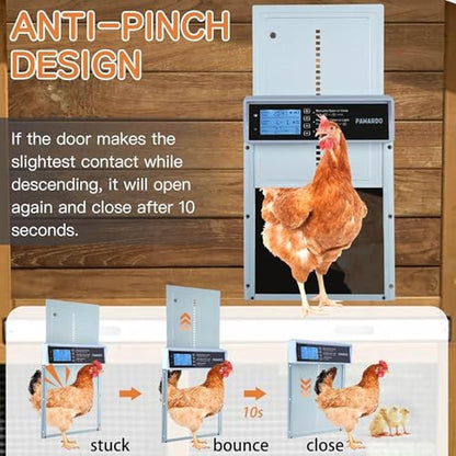 Automatic Chicken Door: PAWARDO LCD Display 5 Modes Timer – Packaging
