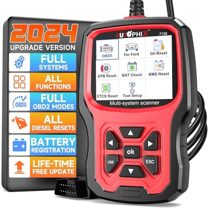 Scanner Ford: Autophix OBD2 Scanner Code Reader for Ford – Front View