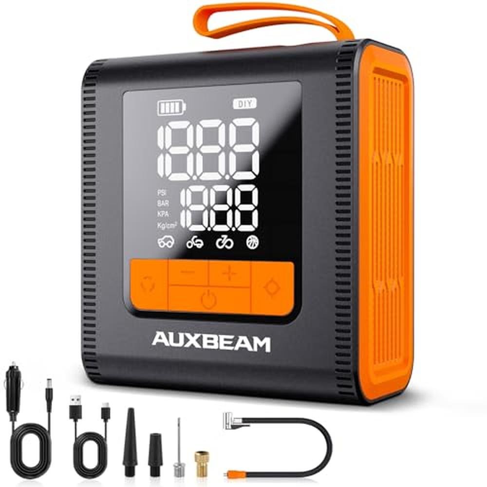 Tire Air: AUXBEAM H4 Portable Air Compressor 150PSI – Front View