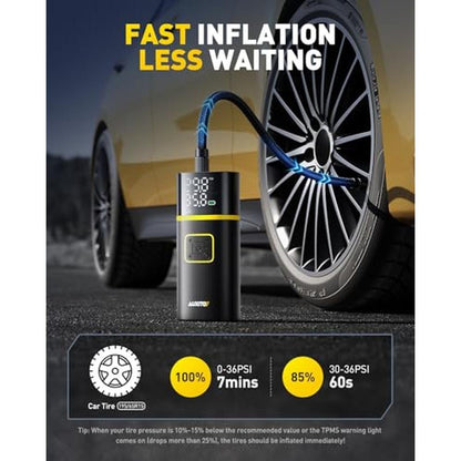 Tire Air: Auxito Portable Air Compressor 150PSI – Close-up Detail