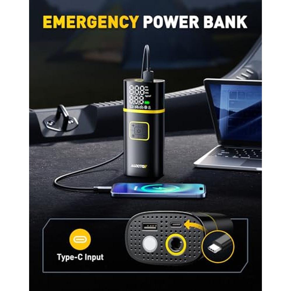 Tire Air: Auxito Portable Air Compressor 150PSI – Packaging