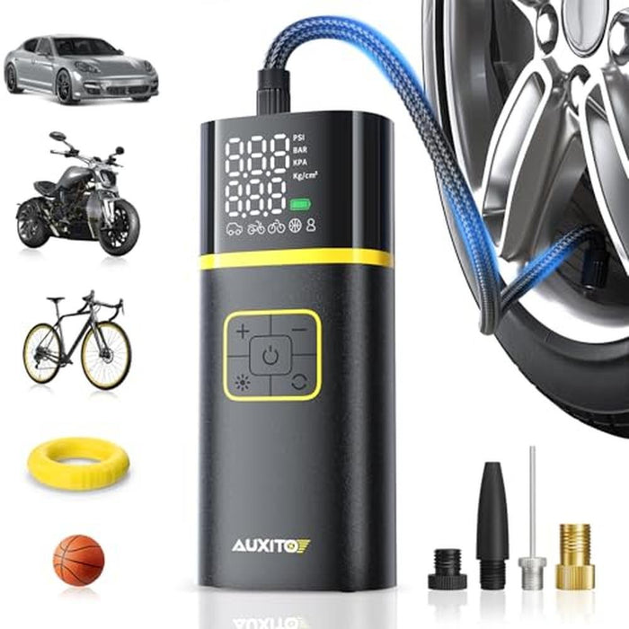 Air Car Accessory: AUXITO Tire Inflator Portable Air – Front View