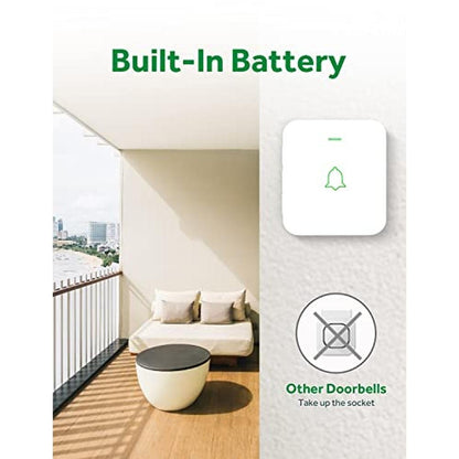 Wireless Door Chime: Avantek WA-11 Waterproof Battery – Side View