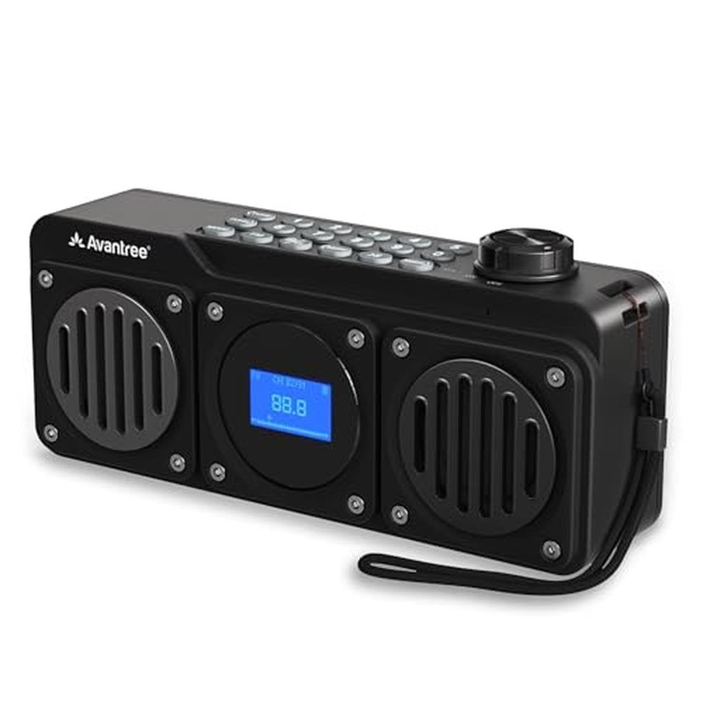Avantree Boombyte: Portable Digital FM Radio with Bluetooth – Front View