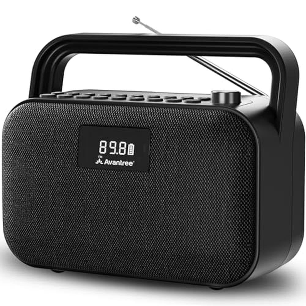 Avantree PowerByte: Portable FM Radio with Powerful 30W – Front View