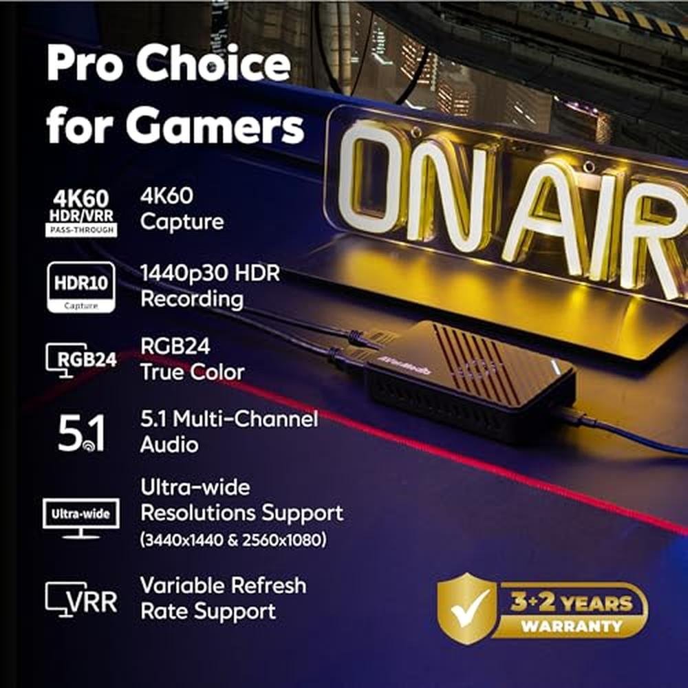 AVerMedia 4K HDMI Capture Card – Side View