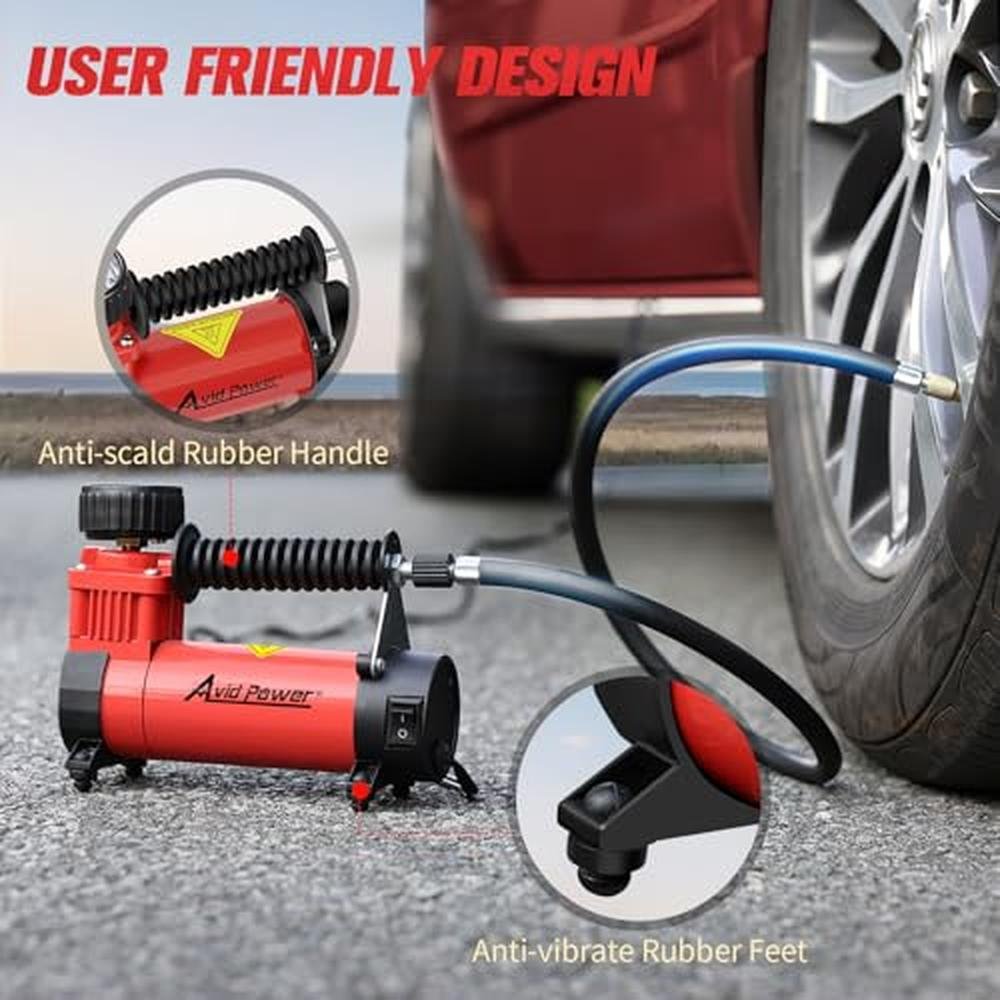 12v Tire Inflator: AVID POWER 12V DC Portable Air – Packaging