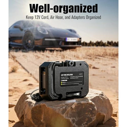 Air Portable Compressor: AVID POWER 12V Tire Inflator – In Use