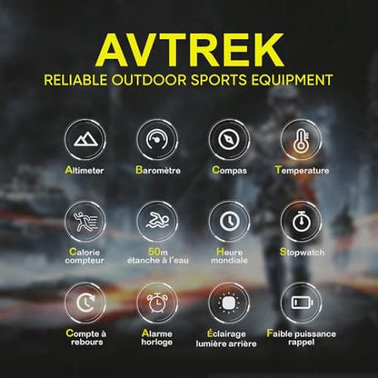 AVTREK Digital: AVTREK Sport Watches for Men Tactical – Side View