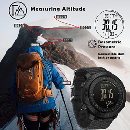 Watch AVTREK: AVTREK Men's Outdoor Sport Digital Wrist – Close-up Detail