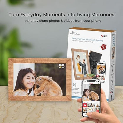 Avyona 10.1 Smart WiFi Digital Photo Frame – Side View
