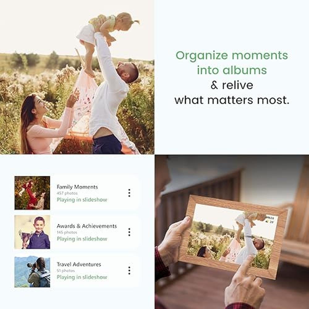 Avyona 10.1 Smart WiFi Digital Photo Frame – In Use