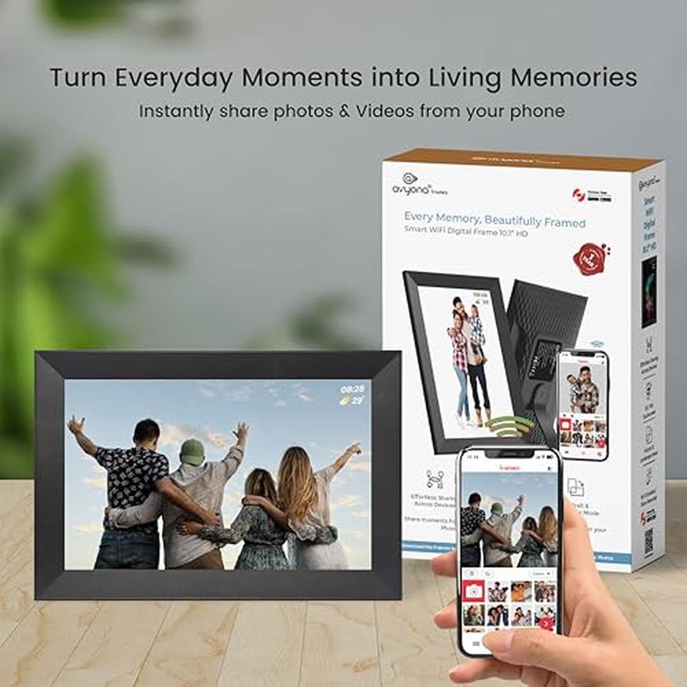 Avyona 10.1 Smart WiFi Digital Photo Frame – Side View
