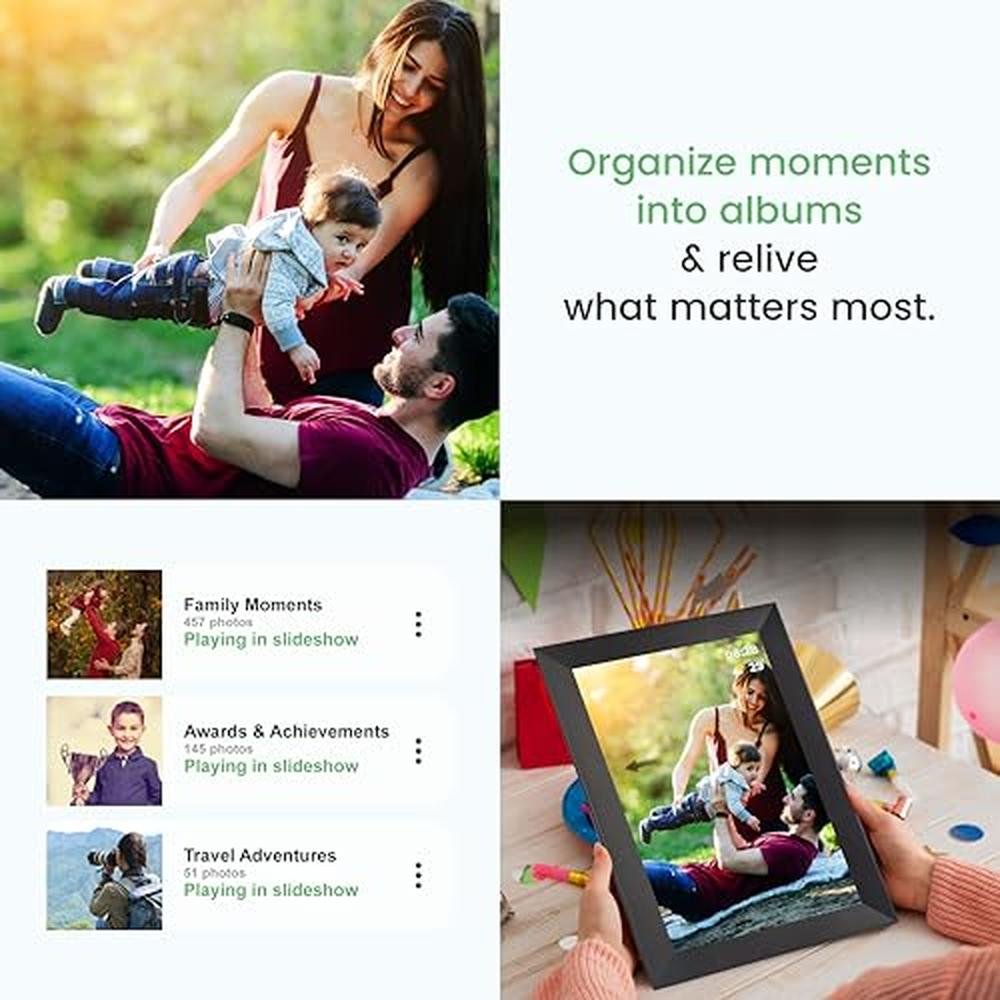 Avyona 10.1 Smart WiFi Digital Photo Frame – In Use
