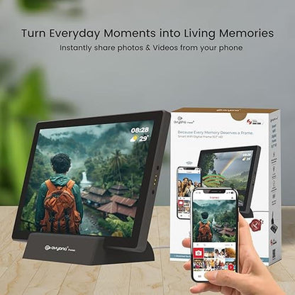 Avyona 10.1" Smart WiFi Digital Photo Frame – Side View