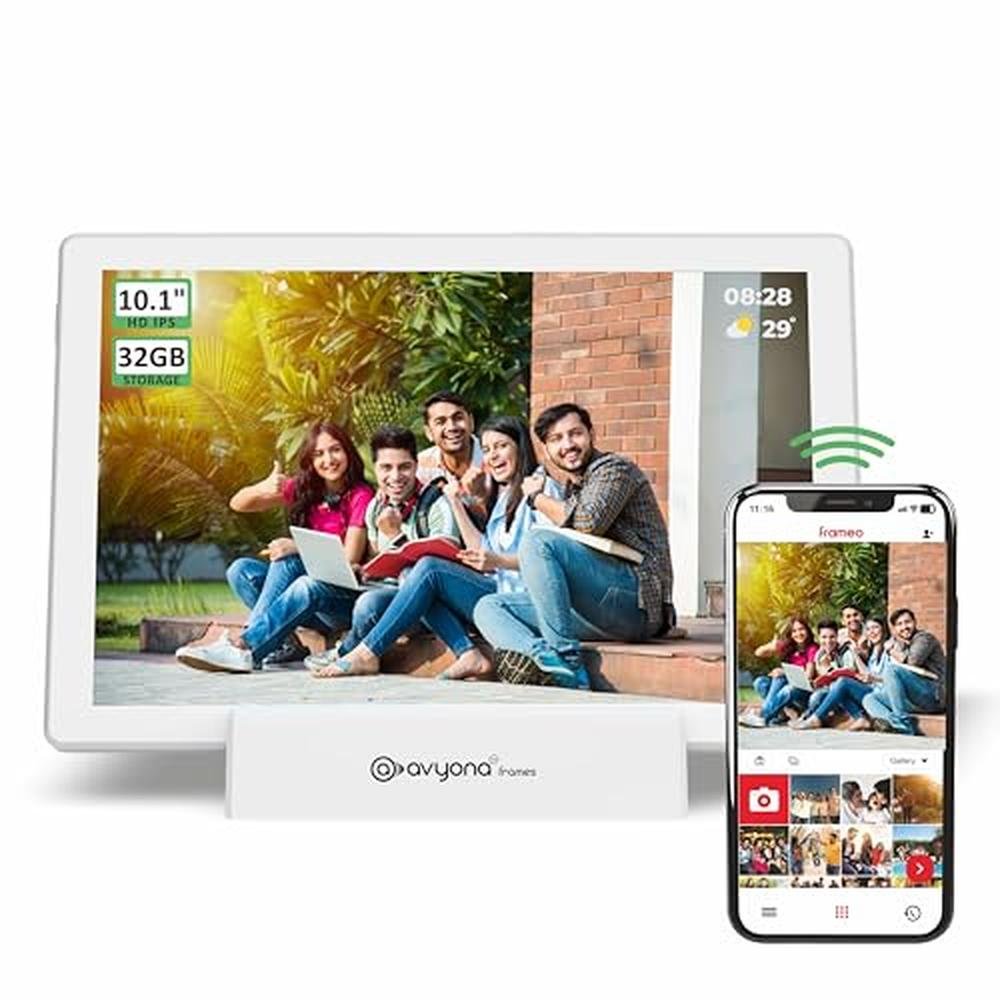 Avyona 10.1" Smart WiFi Digital Photo Frame – Front View