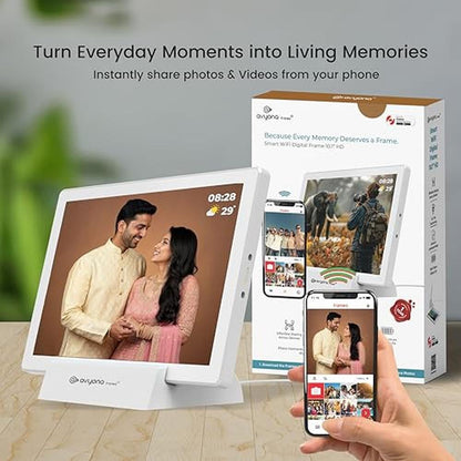 Avyona 10.1" Smart WiFi Digital Photo Frame – Side View